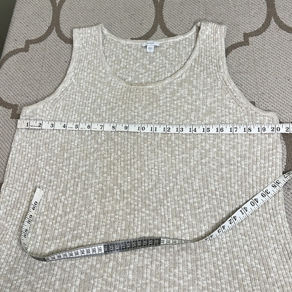 Pure Jill J. Jill Cream Sleeveless Knit Top - Picture 6 of 13